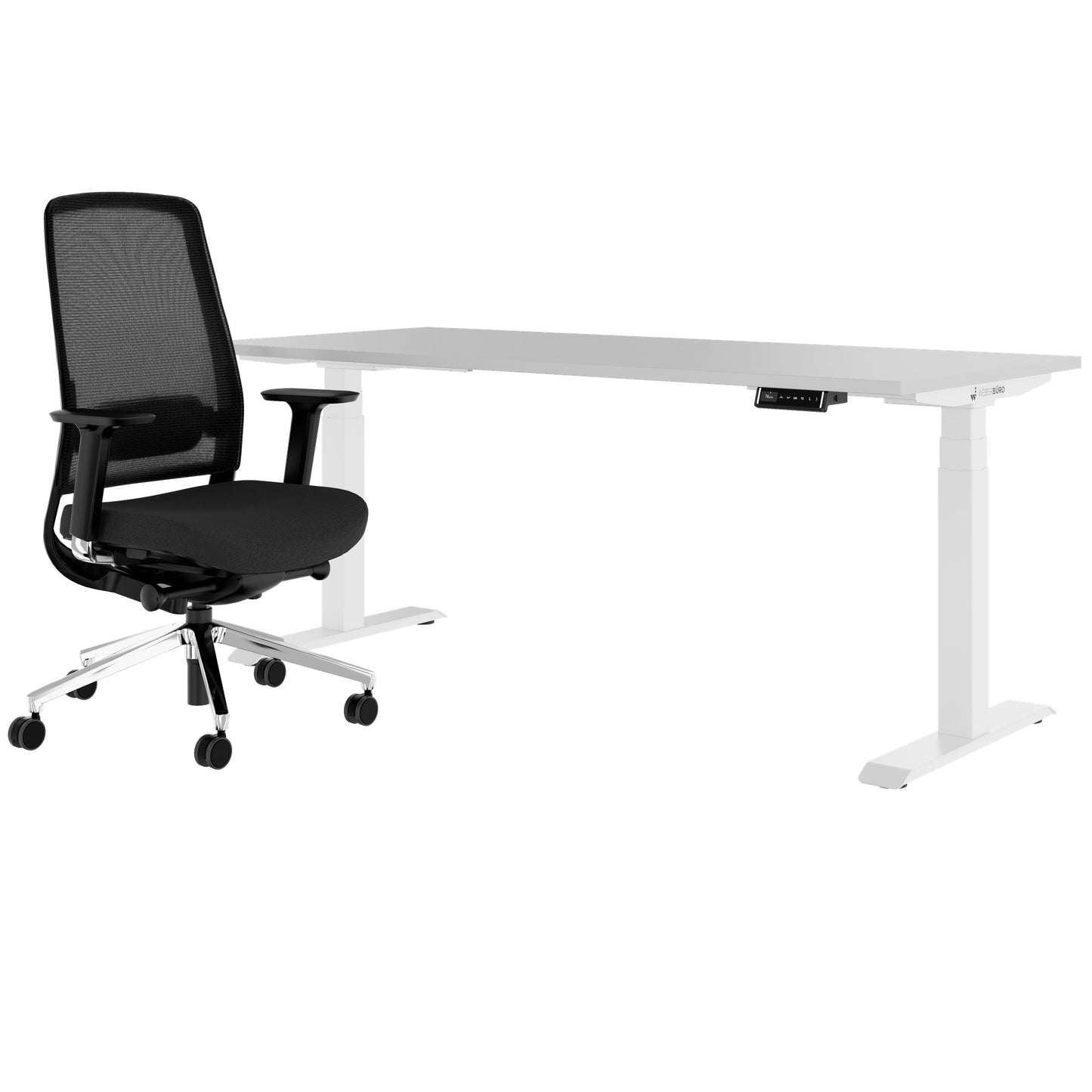 TELDRA Pro & FILO | Set per postazione di lavoro, grigio perla