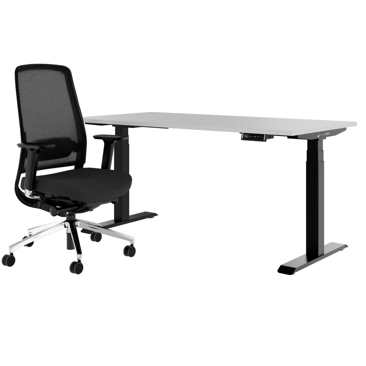 TELDRA Pro & FILO | Set per postazione di lavoro, grigio perla
