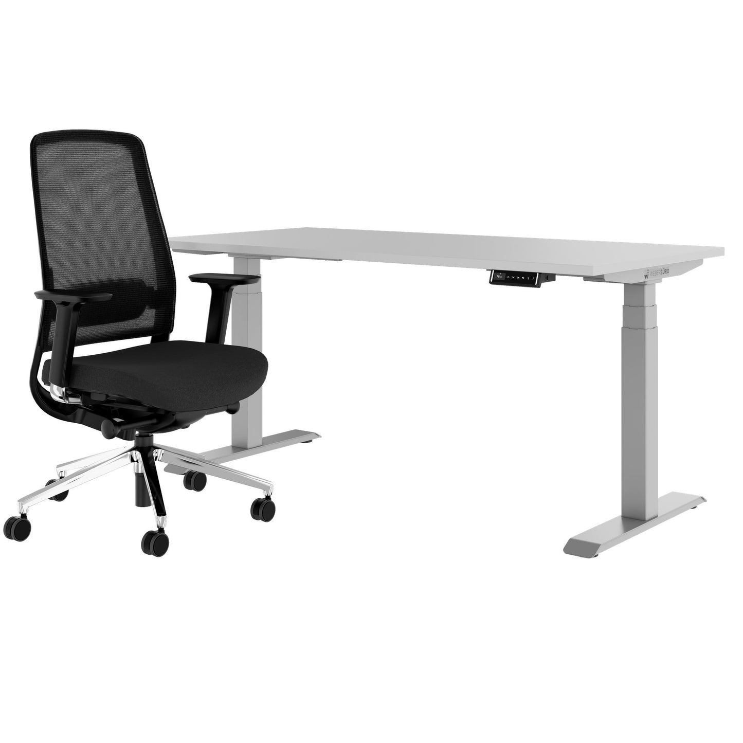 TELDRA Pro & FILO | Set per postazione di lavoro, grigio perla
