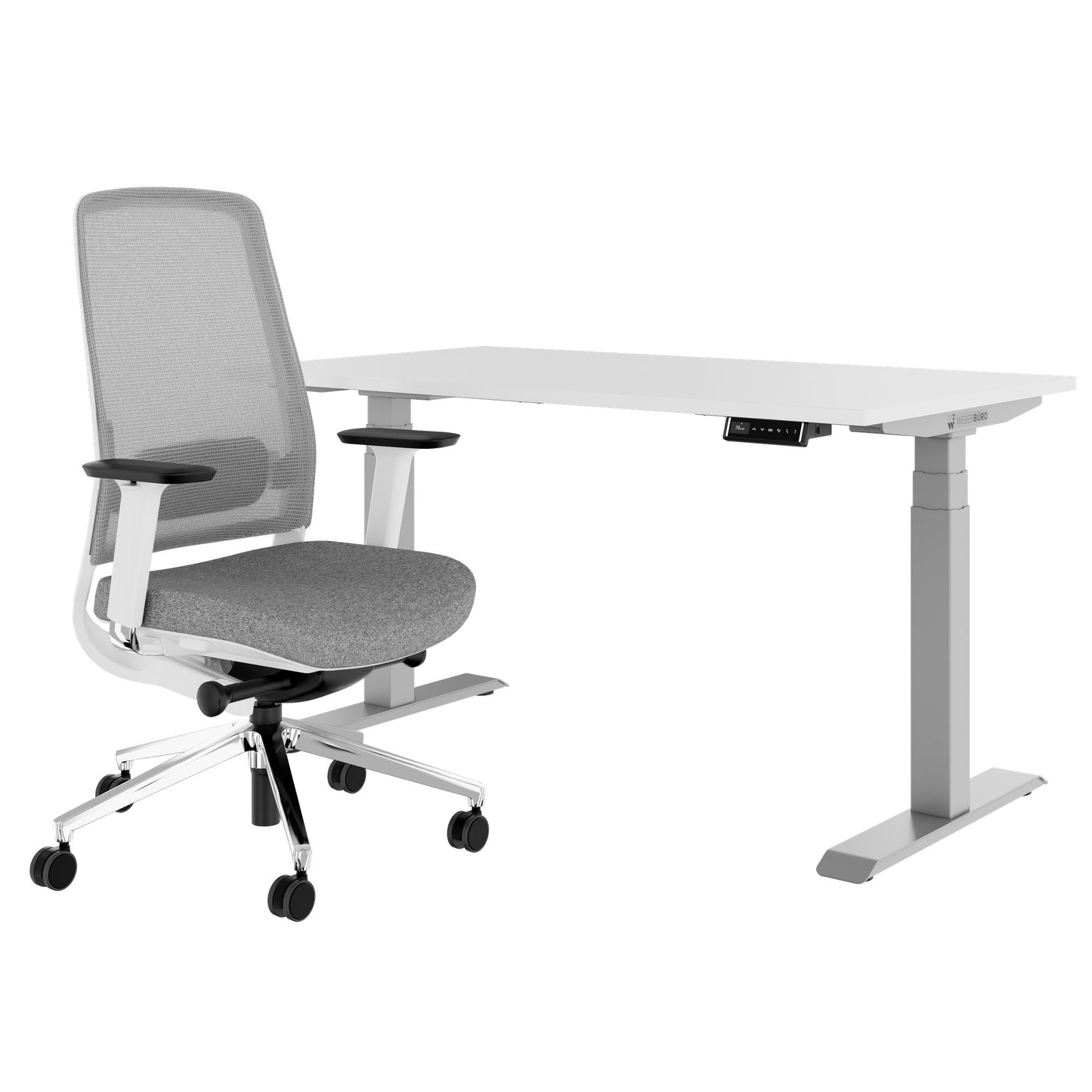 TELDRA Pro & FILO | Arbeitsplatz-Set, Weiß