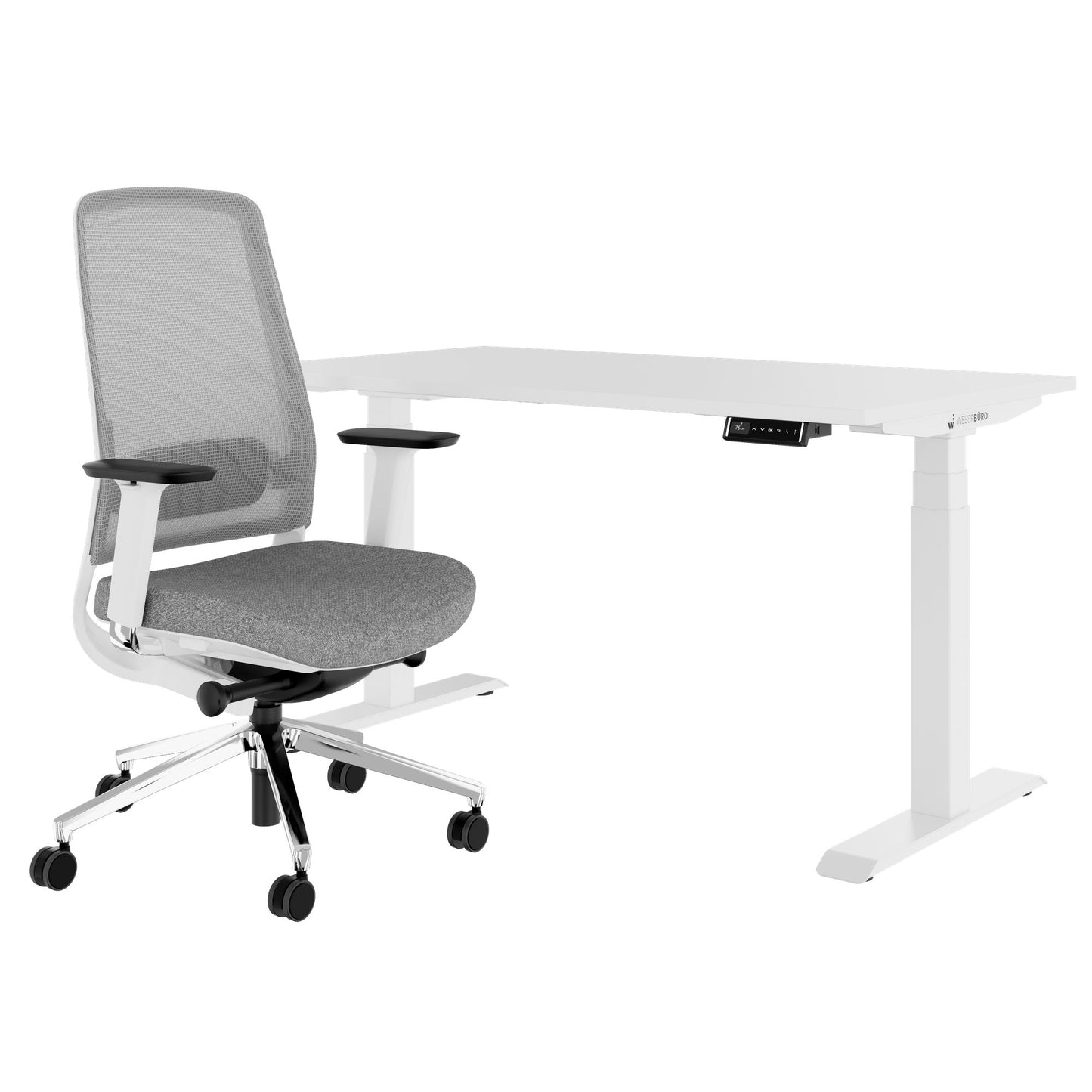 TELDRA Pro & FILO | Arbeitsplatz-Set, Weiß