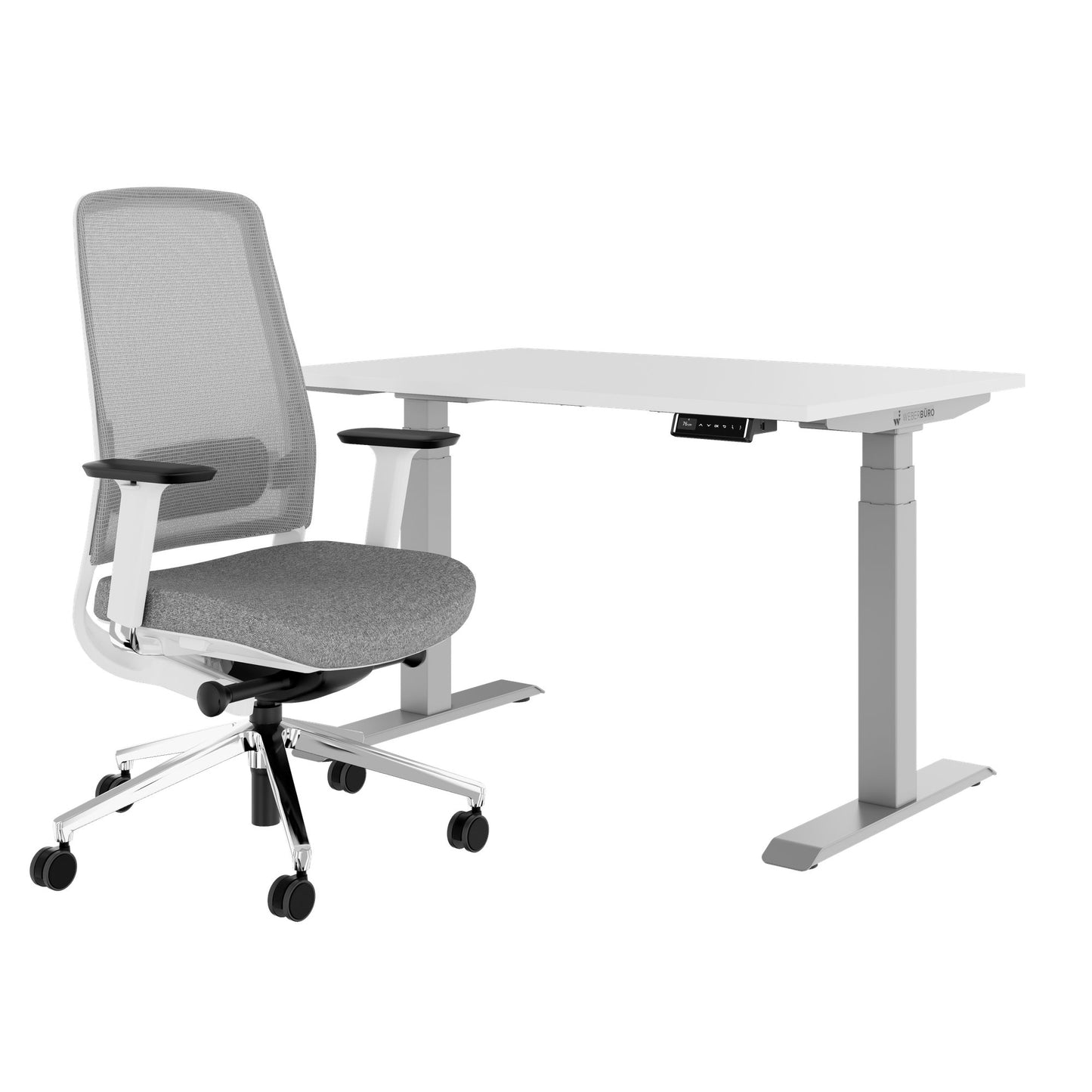 TELDRA Pro & FILO | Arbeitsplatz-Set, Weiß