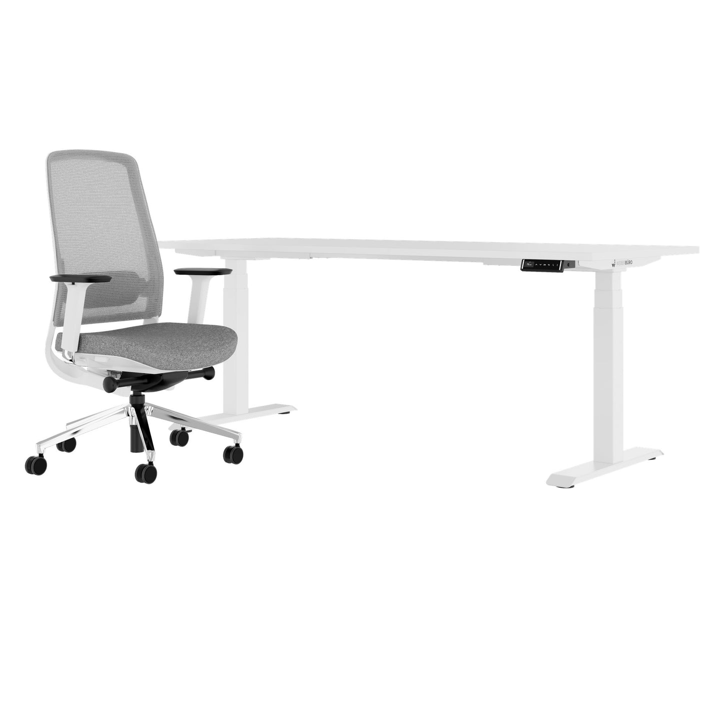 TELDRA Pro & FILO | Arbeitsplatz-Set, Weiß