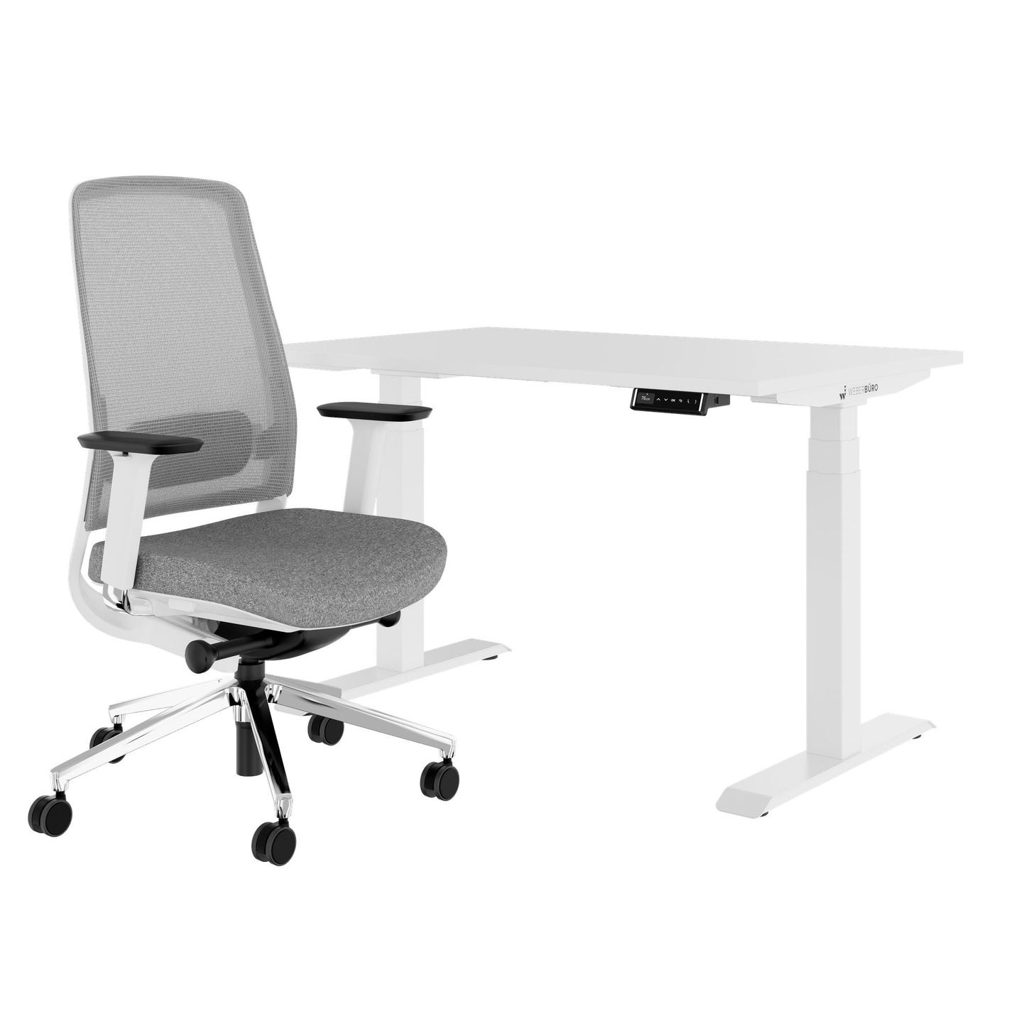 TELDRA Pro & FILO | Arbeitsplatz-Set, Weiß