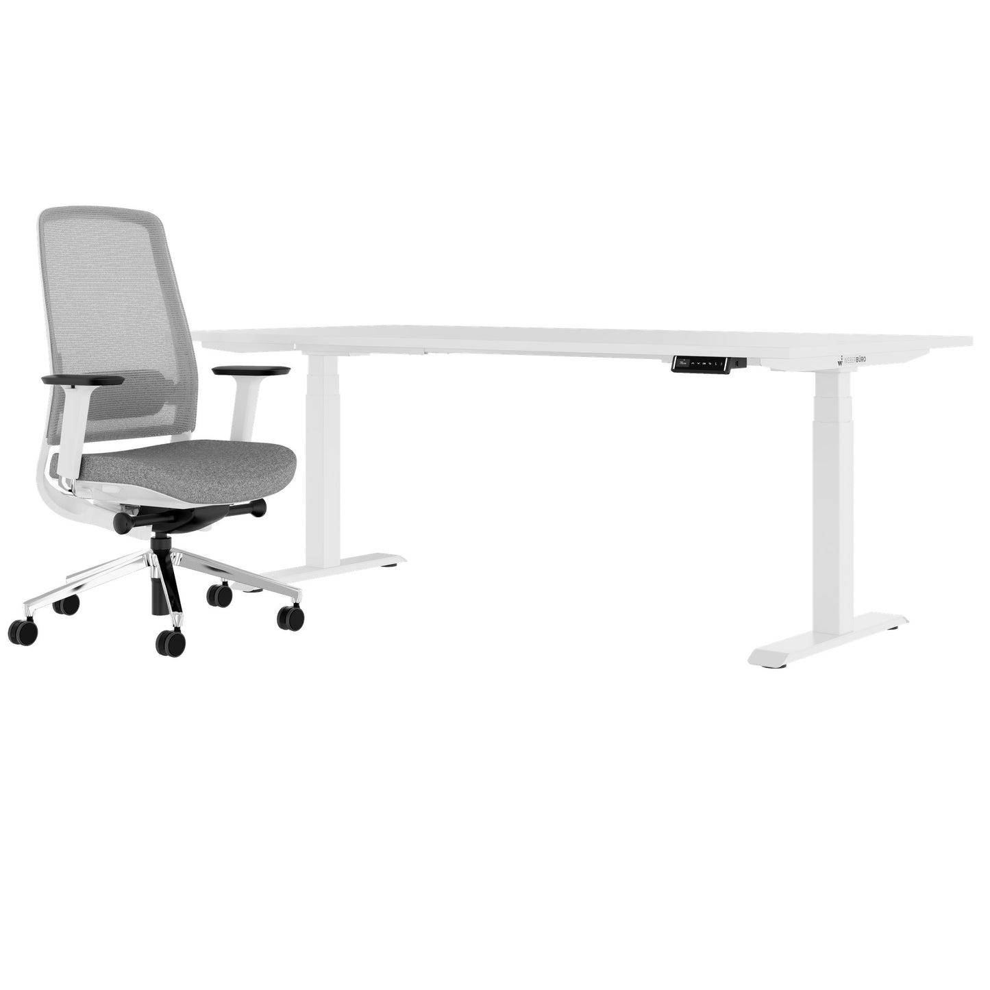 TELDRA Pro & FILO | Arbeitsplatz-Set, Weiß