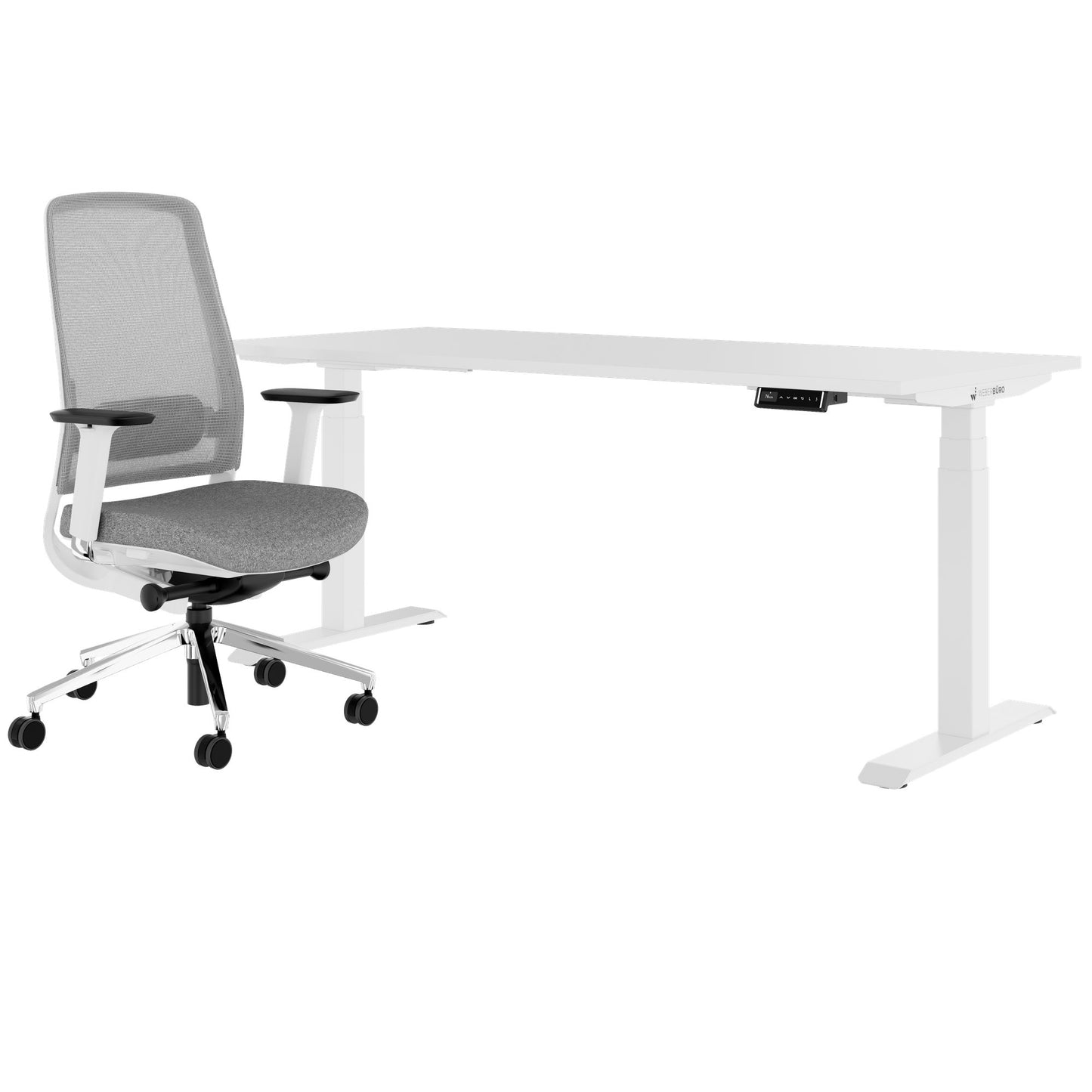 TELDRA Pro & FILO | Arbeitsplatz-Set, Weiß