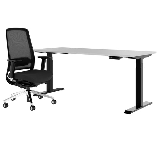 TELDRA Pro & FILO | Ensemble pour poste de travail, gris perle