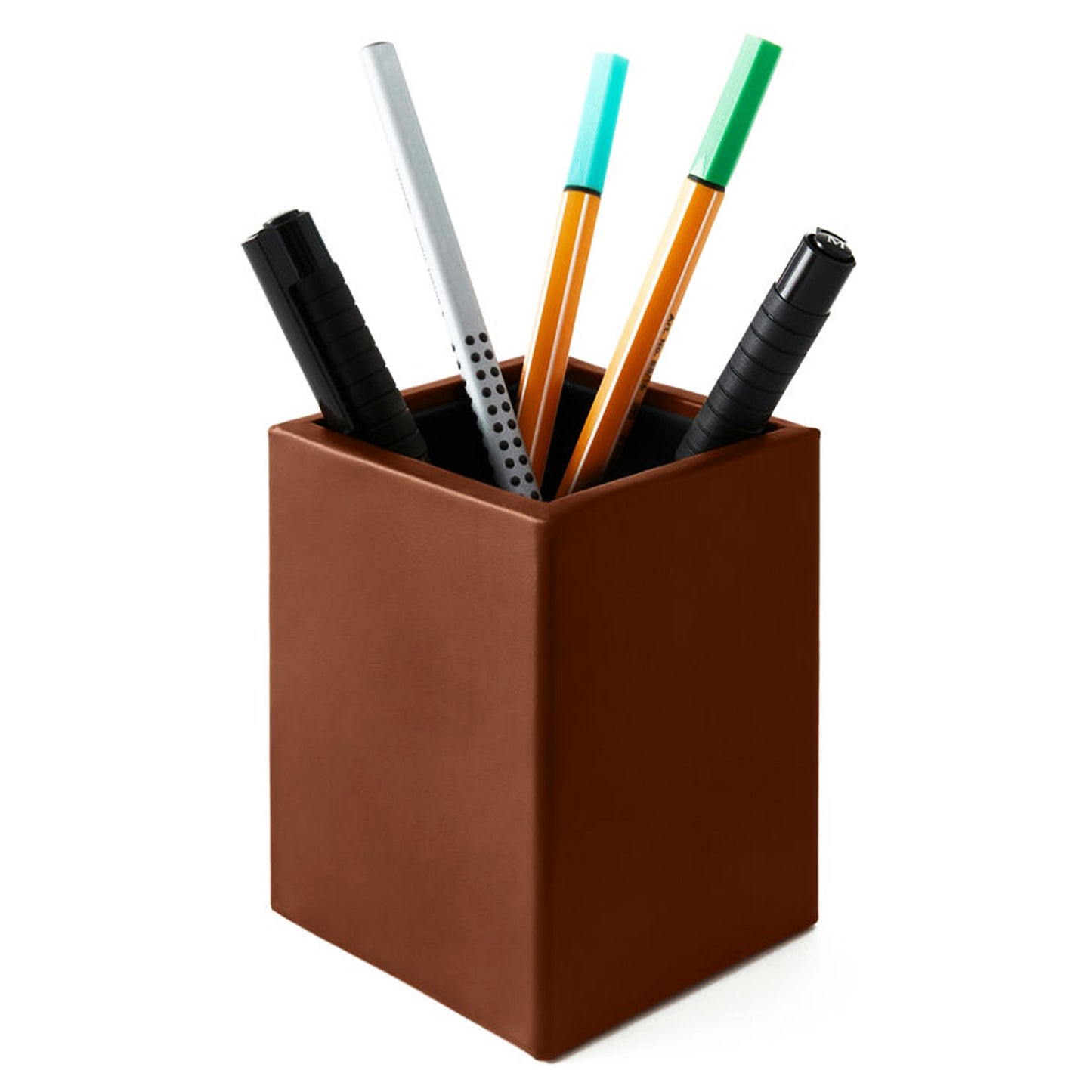 THEMIS Stiftehalter | 70 x 70 mm, Lederbezug