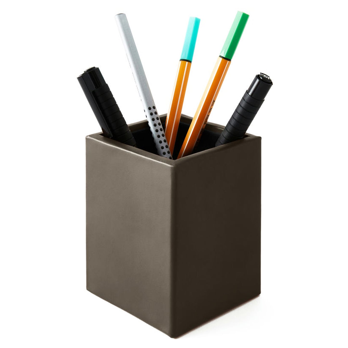 THEMIS Stiftehalter | 70 x 70 mm, Lederbezug