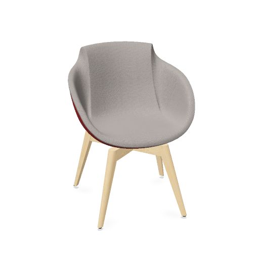 TULA Lounge-Sessel | Massivholz-Gestell, viele Farben