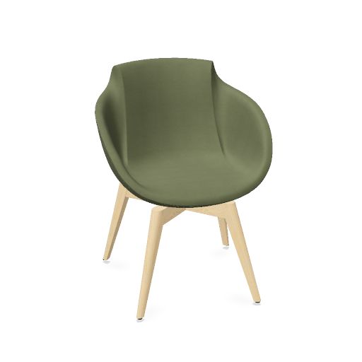 TULA Lounge-Sessel | Massivholz-Gestell, viele Farben