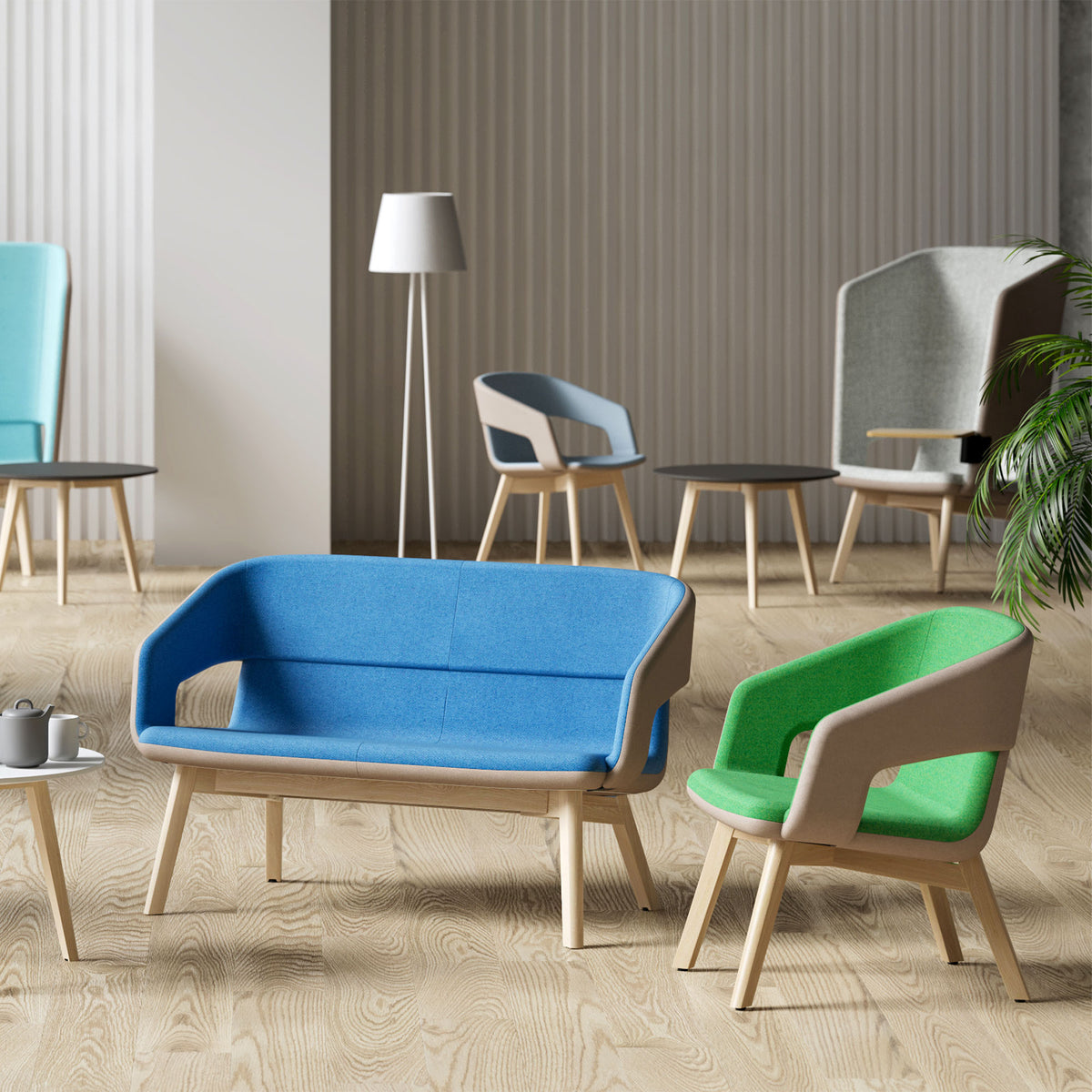 TWIST&SIT Soft Sofa | 2- oder 3-Sitzer, niedrige Rückenlehne
