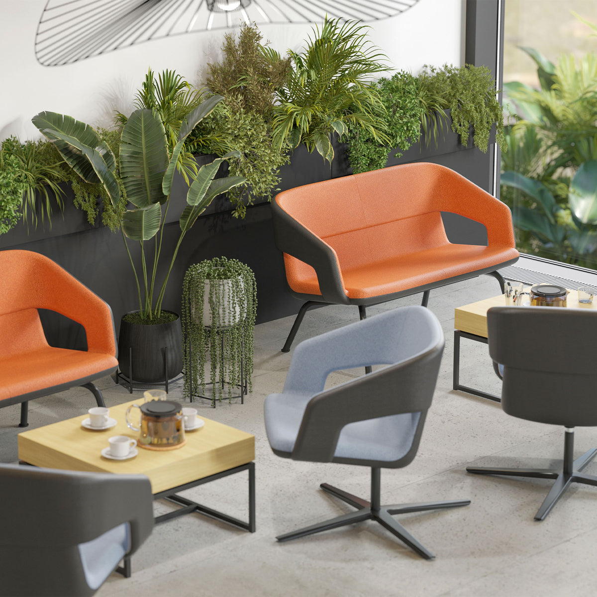 TWIST&SIT Soft Sofa | 2- oder 3-Sitzer, niedrige Rückenlehne
