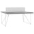 AIR DUO team desk | 1600 x 1600 mm, electrified, anthracite