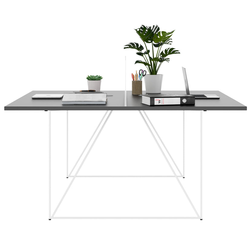 AIR DUO Dessert du bureau | 1600 x 1600 mm, électrifié, anthracite