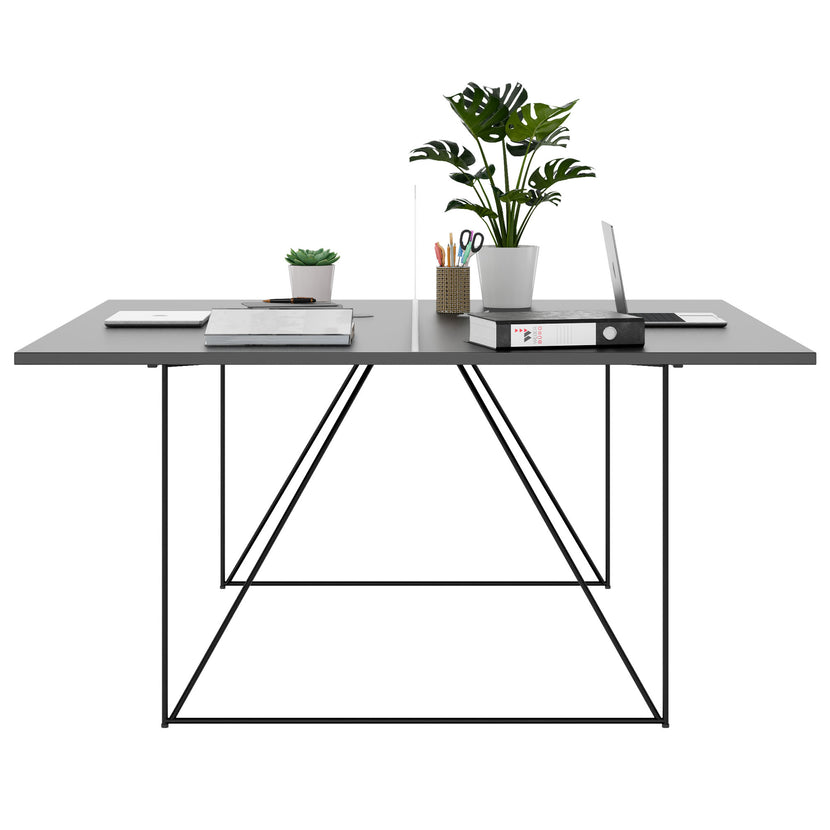 AIR DUO Dessert du bureau | 1600 x 1600 mm, électrifié, anthracite