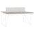 AIR DUO team desk | 1600 x 1600 mm, electrified, gray northern oak