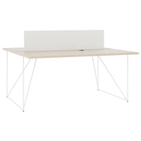 Bureau d'équipe AIR DUO | 1600 x 1600 mm, électrifié, cendre de sable