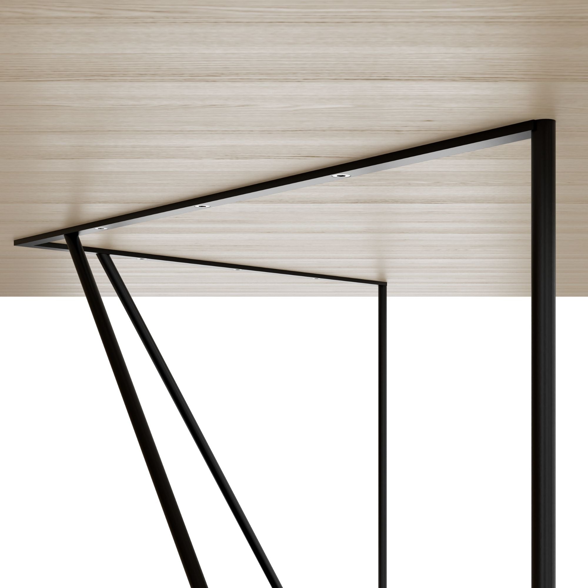 AIR DUO Desk del team con sideboard | 1600 - 2000 x 3200 mm, elettrificato, antracite