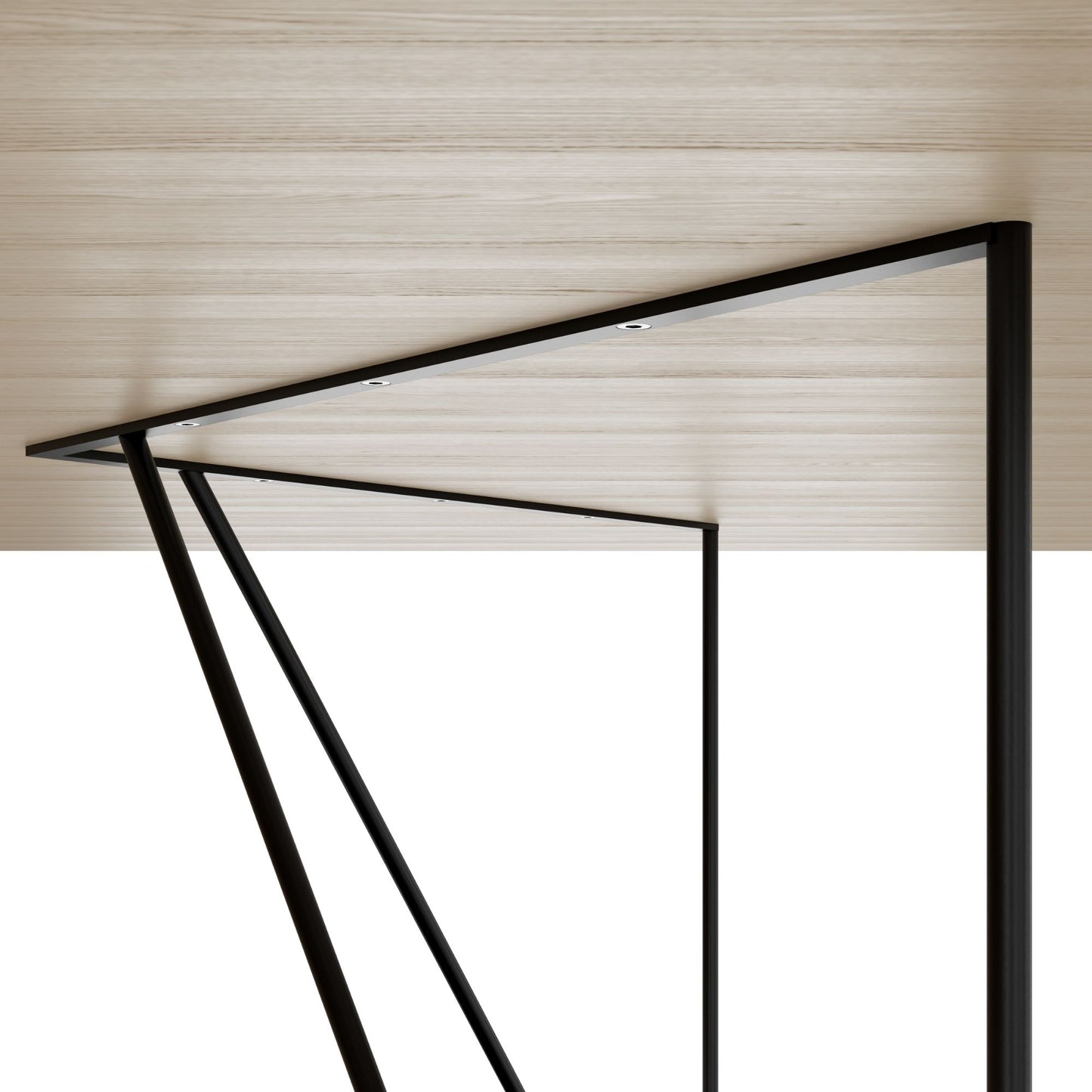 AIR DUO Desk del team con sideboard | 1600 - 2000 x 3200 mm, quercia elettrificata, ambra