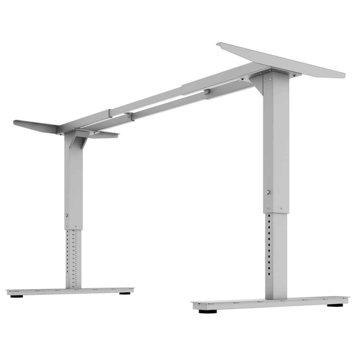 SCALE Tischgestell | 1075 - 1800 mm, manuell höhenverstellbar, Silber - 3 Lightbox Main Image