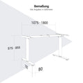 SCALE Tischgestell | 1075 - 1800 mm, manuell höhenverstellbar, Silber - 5 Thumbnail Image