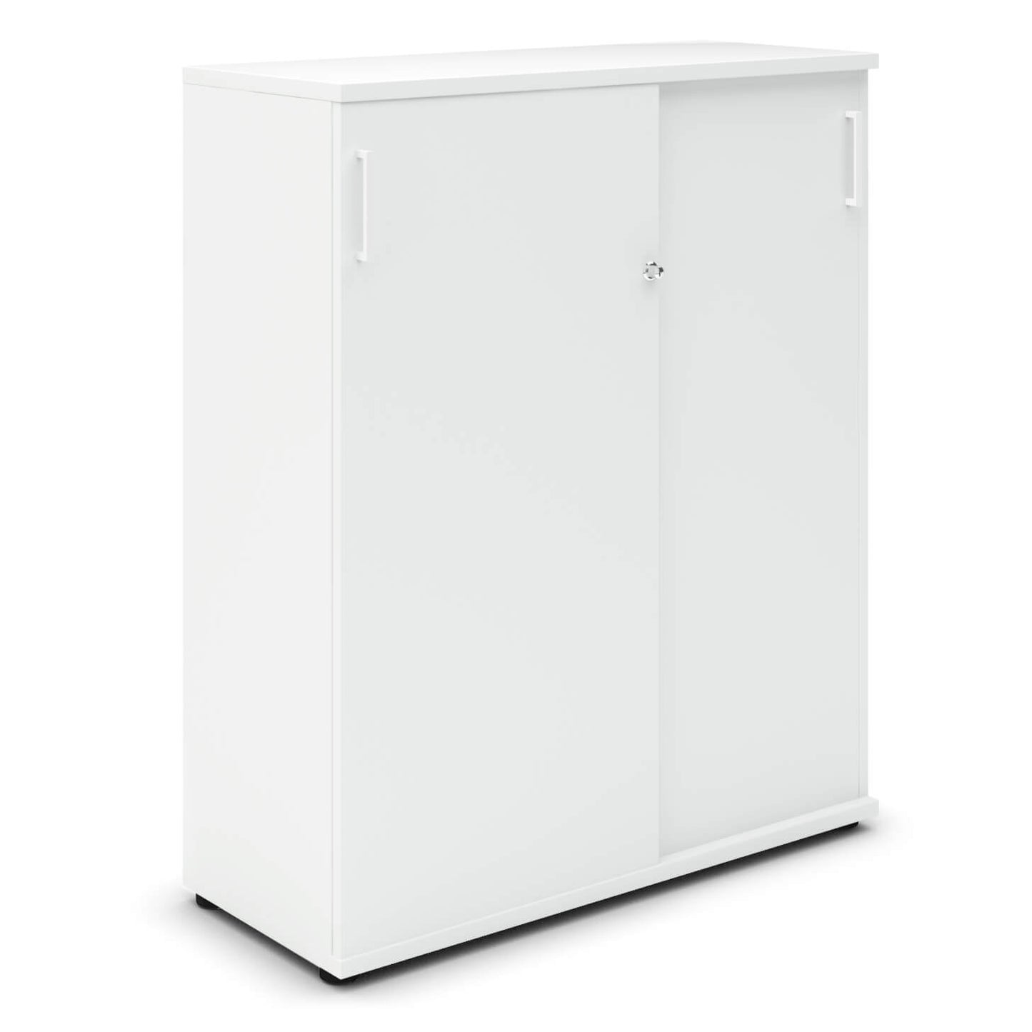 UNI Sliding door cabinet | 3 Oh, 1000 x 1143 mm, white