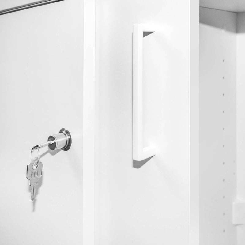 UNI Armadio con ante scorrevoli | 3 OH, 1000 x 1143 mm, bianco  - 3 Main Image