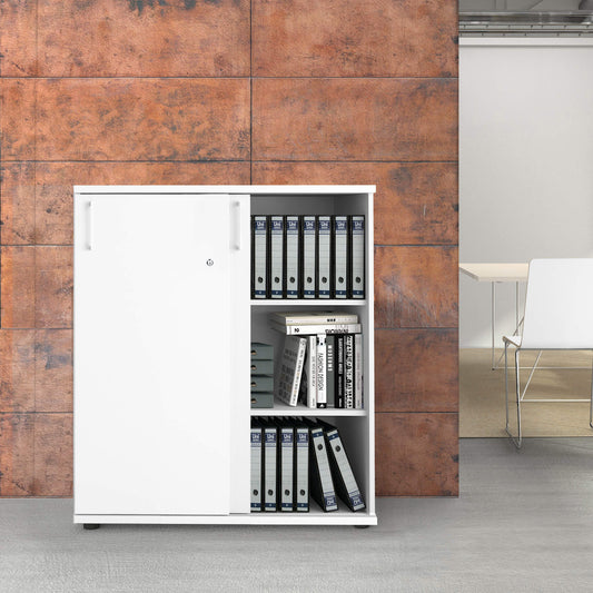 UNI Armoire de porte coulissante | 3 oh, 1000 x 1143 mm, blanc