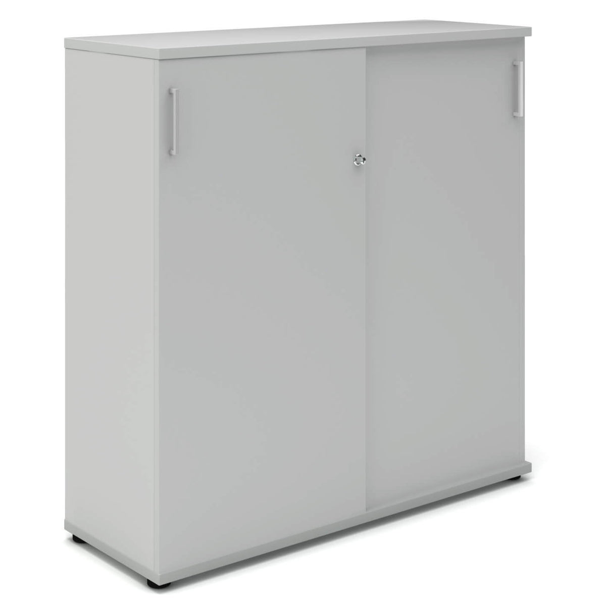 UNI Armadio con ante scorrevoli | 3 OH, 1200 x 1143 mm, grigio perla  - 2 Lightbox Main Image