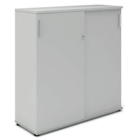 UNI Cabinet di porta scorrevole | 3 OH, 1200 x 1143 mm, grigio perla