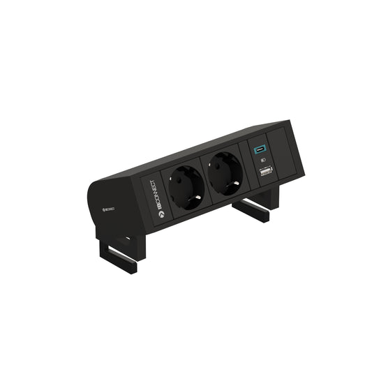 UNI Plug-in Power Strip | 2 Power Outlets & Dual USB Fast Charger