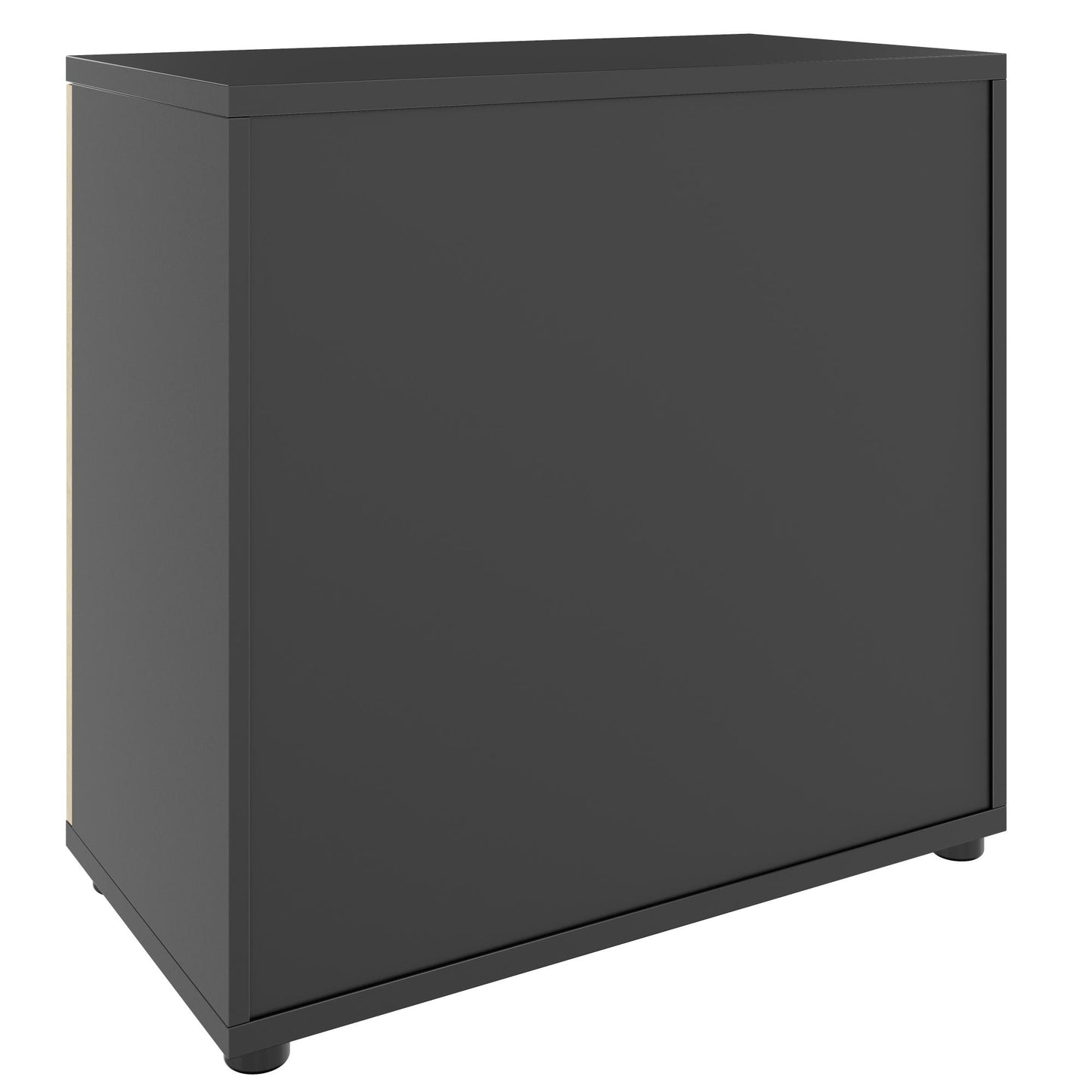 UNI Flügeltürenschrank | 2 OH, 800 x 777 mm, Anthrazit / Wildeiche