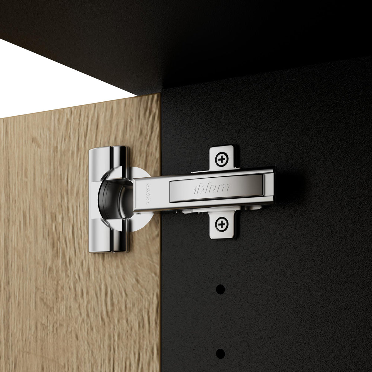 UNI Flügeltürenschrank | 2 OH, 800 x 777 mm, Anthrazit / Wildeiche - 9 Lightbox Main Image