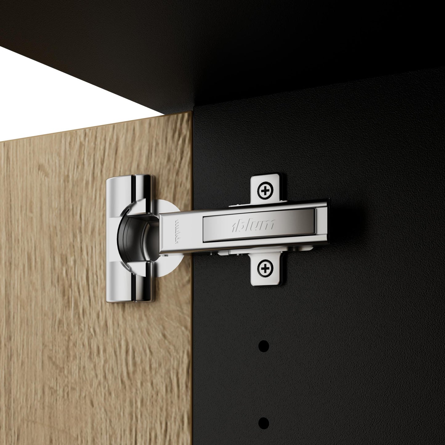 UNI Flügeltürenschrank | 2 OH, 800 x 777 mm, Anthrazit / Wildeiche