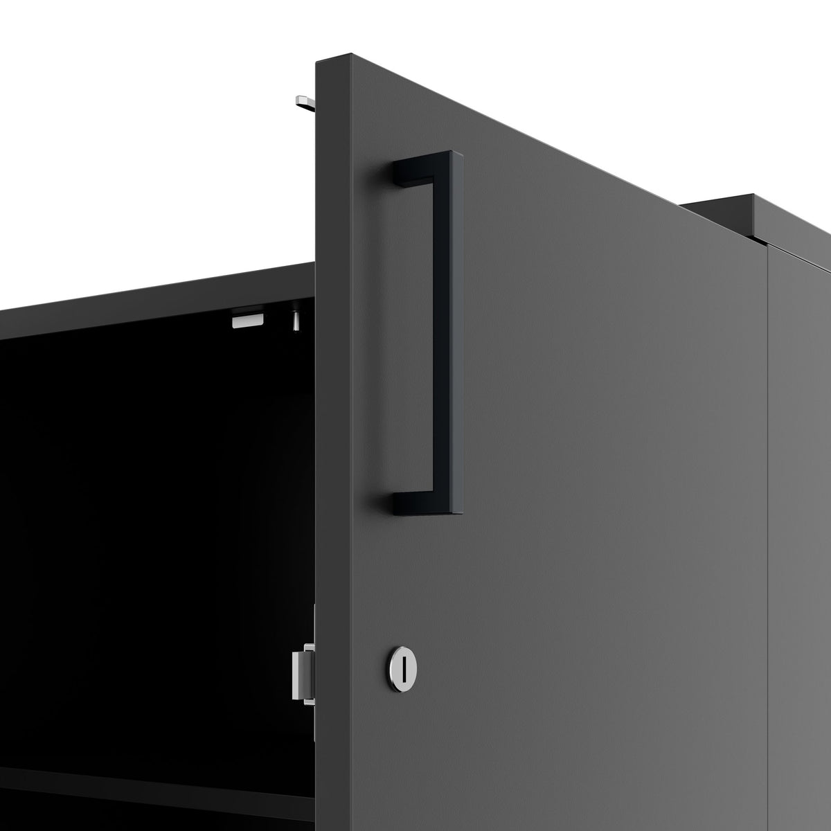 UNI Flügeltürenschrank | 2 OH, 800 x 777 mm, Anthrazit - 7 Lightbox Main Image