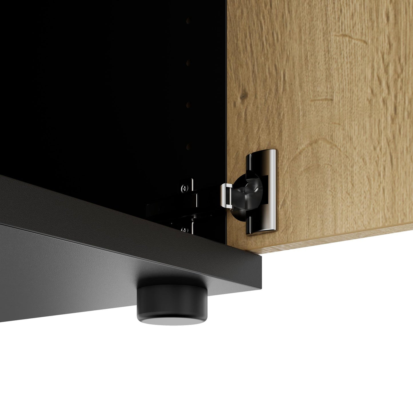 UNI Flügeltürenschrank | 5 OH, 800 x 1897 mm, Anthrazit / Wildeiche