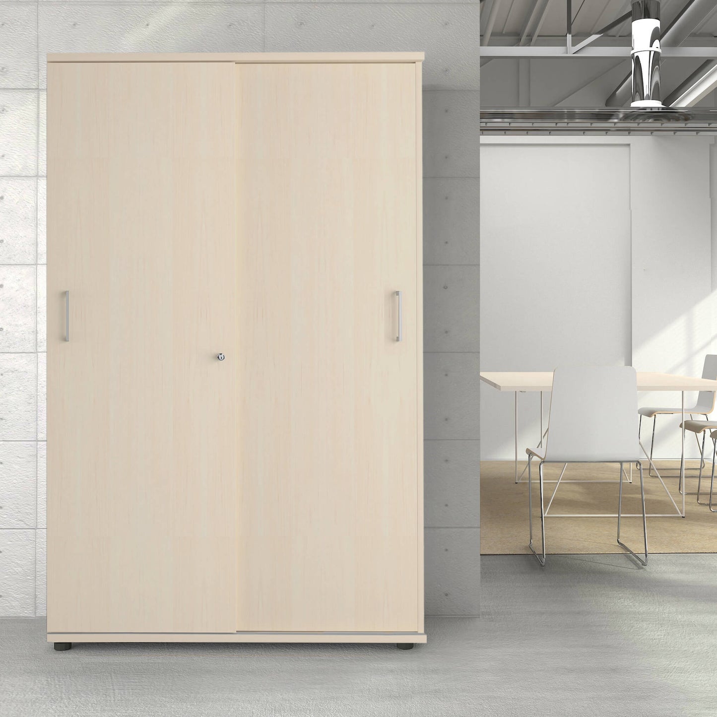 UNI Cabinet di porta scorrevole | 5 Oh, 1200 x 1897 mm, acero