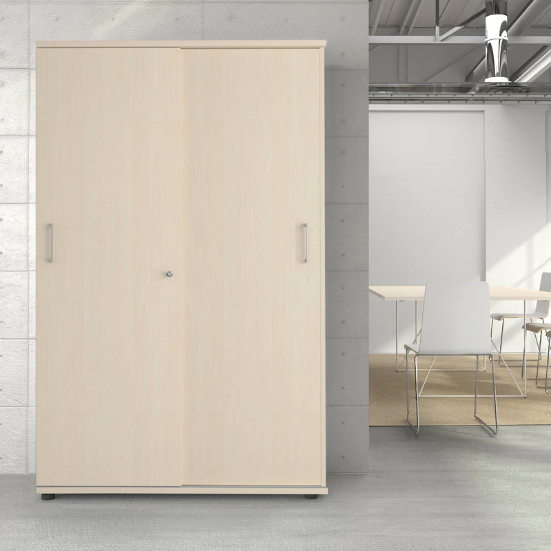 UNI Armoire à portes coulissantes | 5 OH, 1200 x 1897 mm, érable  - 1 Main Image