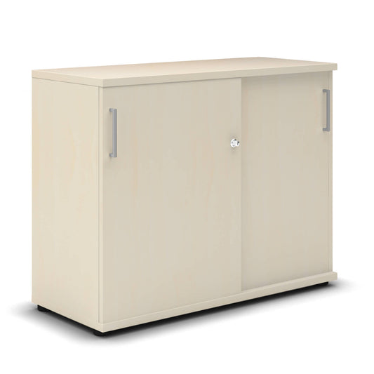 UNI Sliding door cabinet | 2 Oh, 1000 x 777 mm, maple