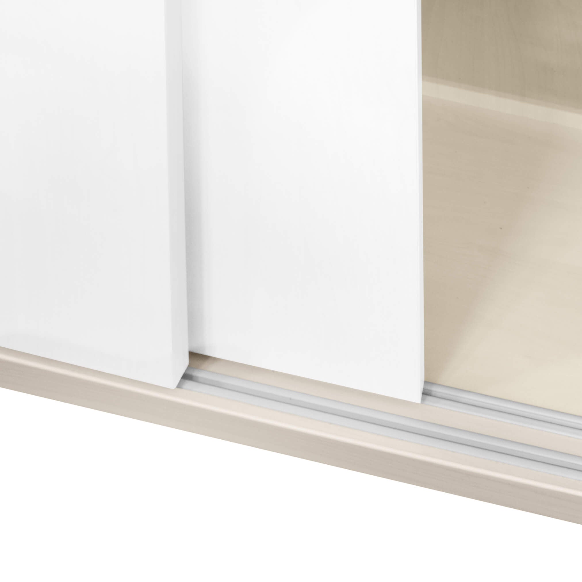 UNI Cabinet di porta scorrevole | 2 OH, 1000 x 777 mm, acero / bianco