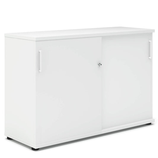 UNI Sliding door cabinet | 2 Oh, 1200 x 777 mm, white