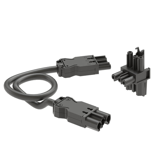 UNI distribution block with extension cable | GST18i3 plug & 2 GST18i3 sockets