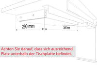 UNI Unterbau-Schublade | Abschließbar, Metall, 584 x 290 mm