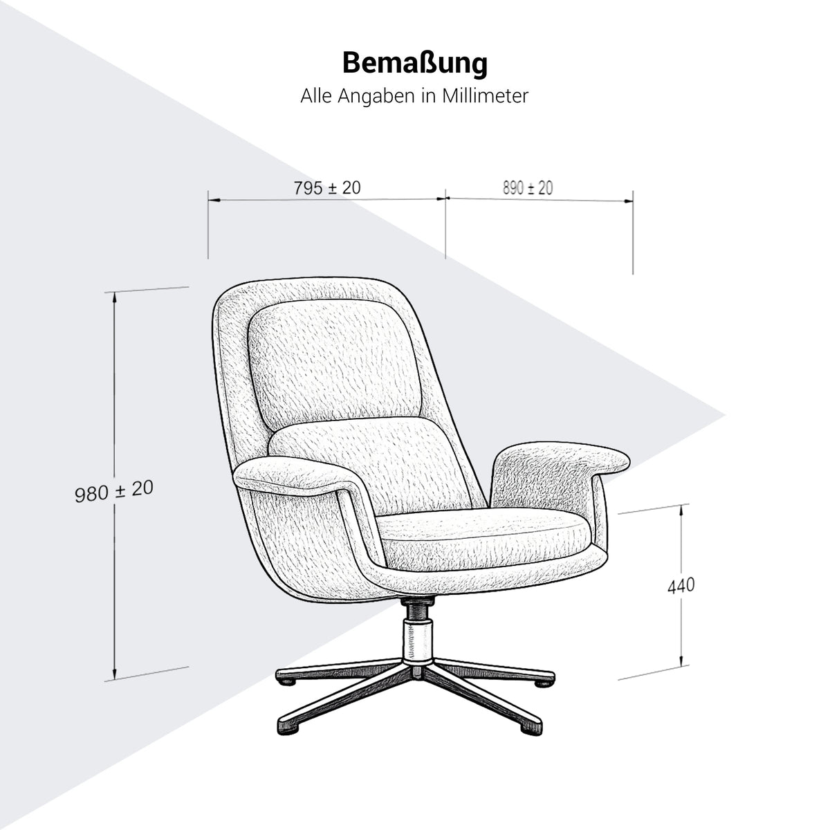 VELANO Lounge-Sessel | Sternfuß, bis 150 kg belastbar - 6 Lightbox Main Image