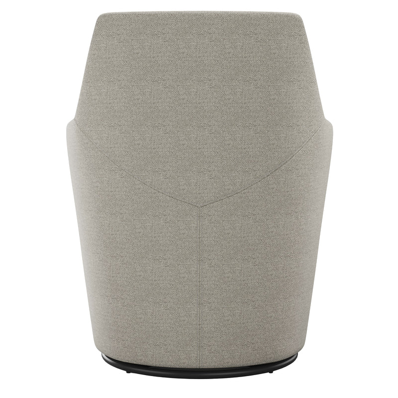 VELVET Lounge-Sessel | Drehfuß, feste Armlehne, Grau - 6 Main Image