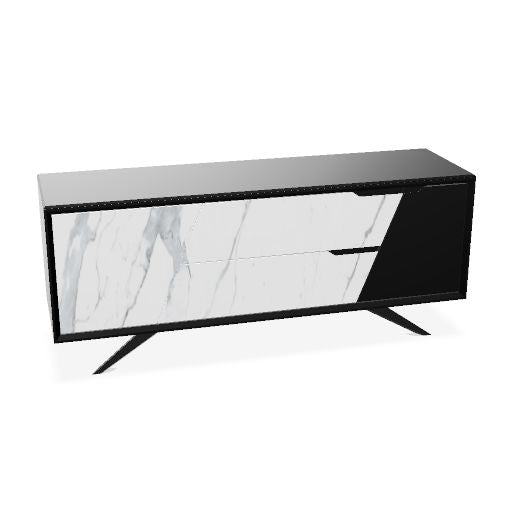 VYND Lowboard | 1800 x 780 mm, Quarzfront, Metallbeine, Schubladen