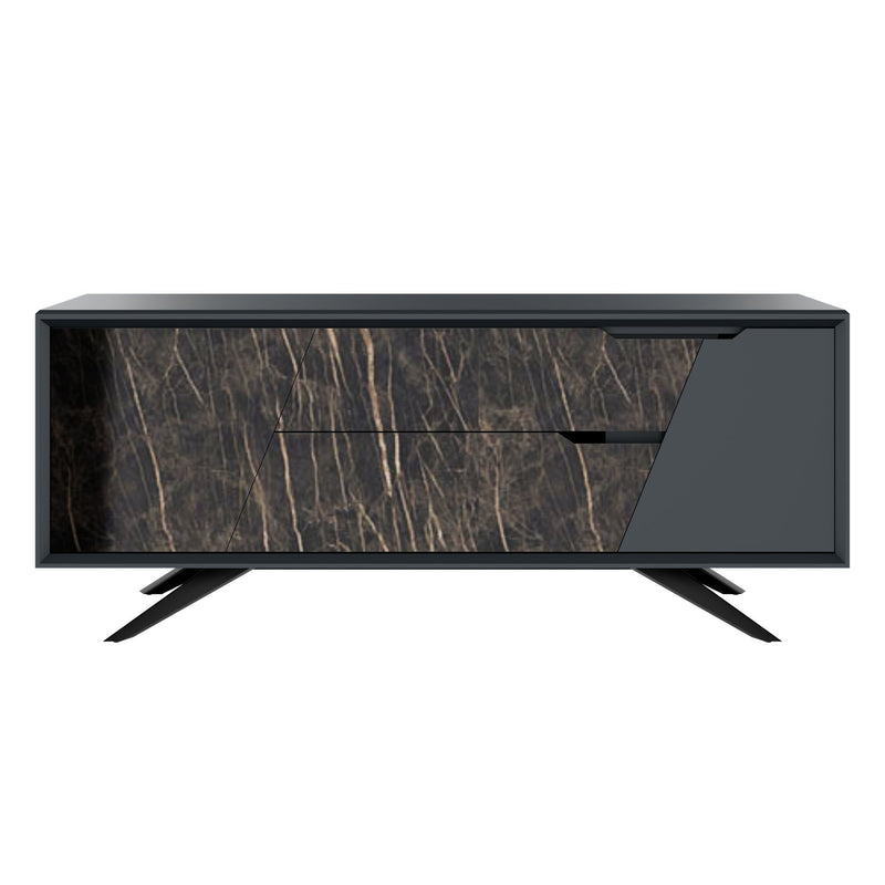 VYND Lowboard | 1800 x 780 mm, Quarzfront, Metallbeine, Schubladen - 4 Main Image