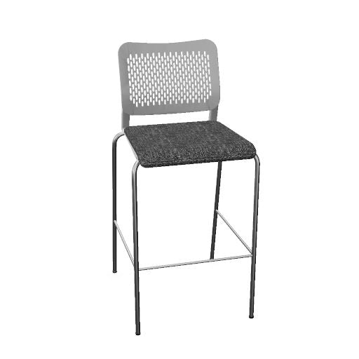 WAIT Barhocker | Stapelbar, 4-Fuß-Gestell, mit oder ohne Polsterung