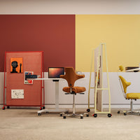 WARIANT Mobile Stellwand | 1400-2400 x 2000, Whiteboard